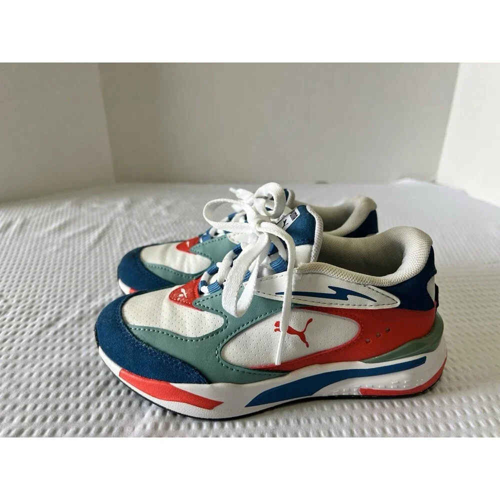 Kids Puma 387361-01 Lace-Up Multicolor Shoes Sneakers